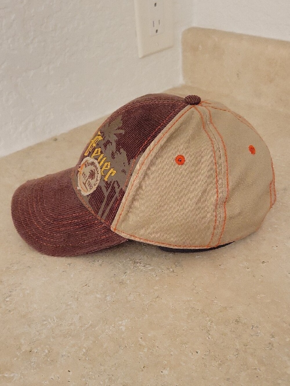 RAINFOREST Brown and Tan Jungle Trooper Embroidered Trucker Hat - Picture 3 of 6